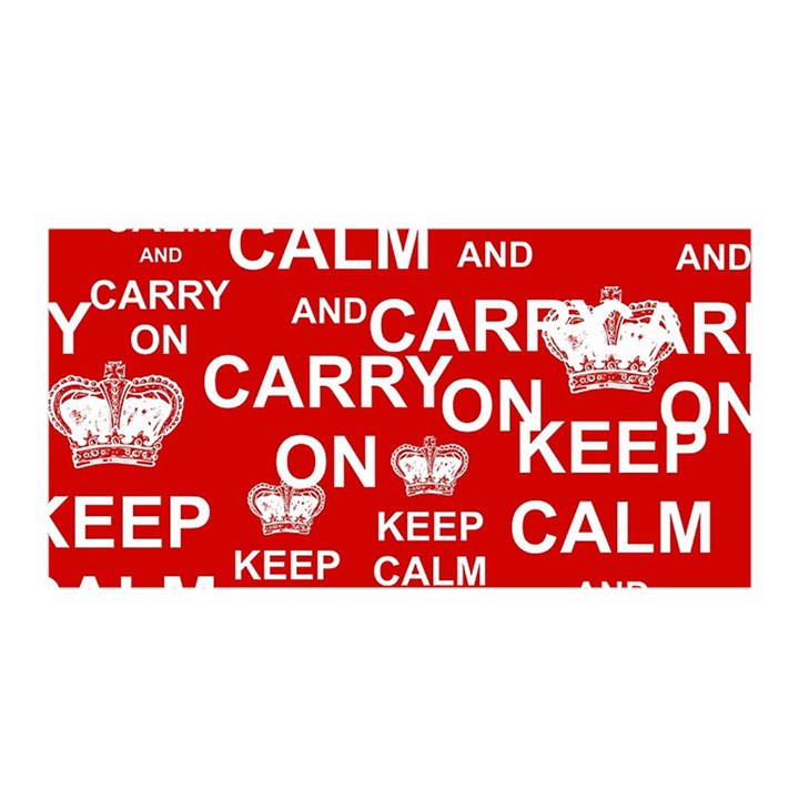 Keep Calm And Carry On Satin Wrap