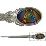 Leopard Barcelona Stained Glass Colorful Glass Letter Openers Front