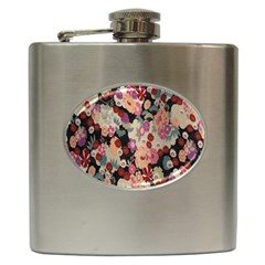 Japanese Ethnic Pattern Hip Flask (6 Oz) by Sapixe