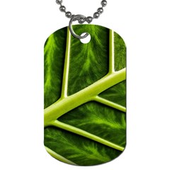 Leaf Dark Green Dog Tag (one Side) by Sapixe