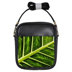 Leaf Dark Green Girls Sling Bags by Sapixe