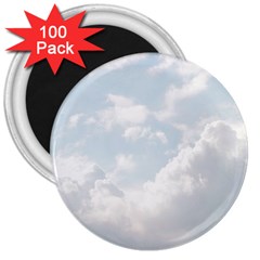 Light Nature Sky Sunny Clouds 3  Magnets (100 Pack) by Sapixe