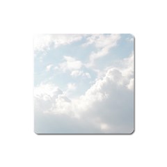 Light Nature Sky Sunny Clouds Square Magnet by Sapixe