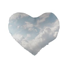 Light Nature Sky Sunny Clouds Standard 16  Premium Heart Shape Cushions by Sapixe