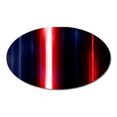 Lights Pattern Oval Magnet