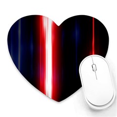 Lights Pattern Heart Mousepads by Sapixe