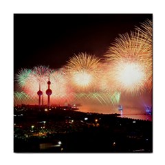 Kuwait Liberation Day National Day Fireworks Tile Coasters by Sapixe