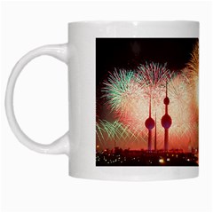 Kuwait Liberation Day National Day Fireworks White Mugs by Sapixe