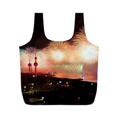 Kuwait Liberation Day National Day Fireworks Full Print Recycle Bags (m)  by Sapixe