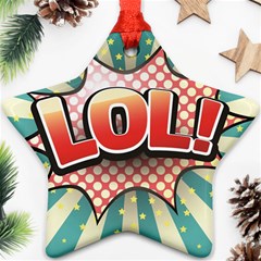 Lol Comic Speech Bubble  Vector Illustration Ornament (star) by Sapixe