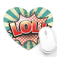 Lol Comic Speech Bubble  Vector Illustration Heart Mousepads by Sapixe