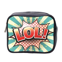 Lol Comic Speech Bubble  Vector Illustration Mini Toiletries Bag 2-side by Sapixe