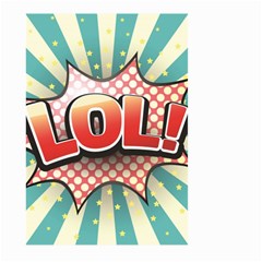 Lol Comic Speech Bubble  Vector Illustration Large Garden Flag (two Sides) by Sapixe