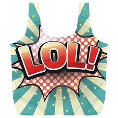 Lol Comic Speech Bubble  Vector Illustration Full Print Recycle Bags (l)  by Sapixe