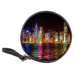 Light Water Cityscapes Night Multicolor Hong Kong Nightlights Classic 20-cd Wallets