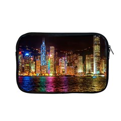 Light Water Cityscapes Night Multicolor Hong Kong Nightlights Apple Macbook Pro 13  Zipper Case by Sapixe