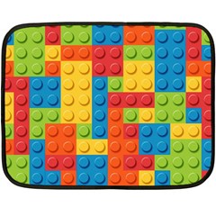 Lego Bricks Pattern Fleece Blanket (mini) by Sapixe