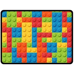 Lego Bricks Pattern Fleece Blanket (large)  by Sapixe