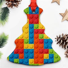 Lego Bricks Pattern Ornament (christmas Tree)  by Sapixe