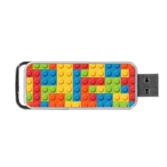 Lego Bricks Pattern Portable Usb Flash (two Sides) by Sapixe