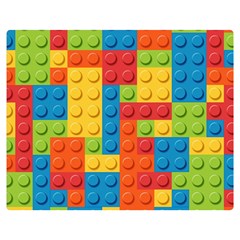 Lego Bricks Pattern Double Sided Flano Blanket (medium)  by Sapixe