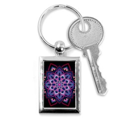 Mandala Circular Pattern Key Chains (rectangle)  by Sapixe