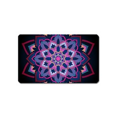 Mandala Circular Pattern Magnet (name Card) by Sapixe