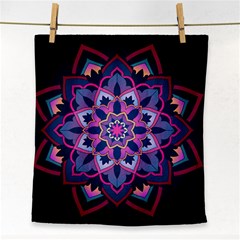 Mandala Circular Pattern Face Towel by Sapixe