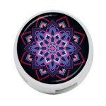 Mandala Circular Pattern 4-Port USB Hub (Two Sides)  Front