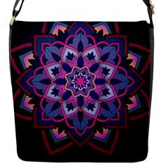 Mandala Circular Pattern Flap Messenger Bag (s) by Sapixe