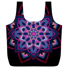 Mandala Circular Pattern Full Print Recycle Bags (l)  by Sapixe