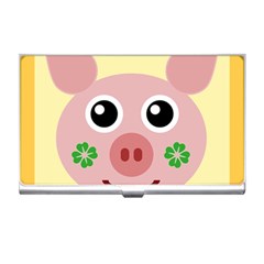 Luck Lucky Pig Pig Lucky Charm Business Card Holders by Sapixe