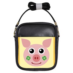 Luck Lucky Pig Pig Lucky Charm Girls Sling Bags by Sapixe