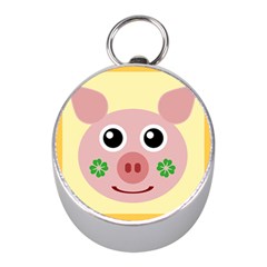 Luck Lucky Pig Pig Lucky Charm Mini Silver Compasses by Sapixe