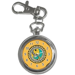 Madhubani Fish Indian Ethnic Pattern Key Chain Watches by Sapixe