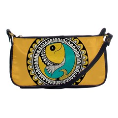 Madhubani Fish Indian Ethnic Pattern Shoulder Clutch Bags by Sapixe