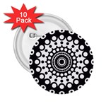 Mandala Geometric Symbol Pattern 2.25  Buttons (10 pack)  Front