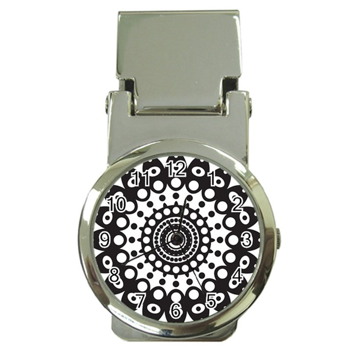 Mandala Geometric Symbol Pattern Money Clip Watches