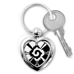 Maya Calendar Native American Religion Key Chains (heart)  by Sapixe