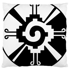 Maya Calendar Native American Religion Large Cushion Case (one Side) by Sapixe