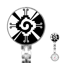 Maya Calendar Native American Religion Stainless Steel Nurses Watch by Sapixe