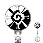 Maya Calendar Native American Religion Stainless Steel Nurses Watch Front