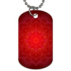 Mandala Ornament Floral Pattern Dog Tag (two Sides) by Sapixe