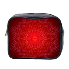 Mandala Ornament Floral Pattern Mini Toiletries Bag 2-side by Sapixe