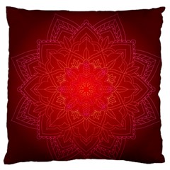 Mandala Ornament Floral Pattern Large Flano Cushion Case (two Sides) by Sapixe