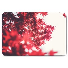 Maple Leaves Red Autumn Fall Large Doormat  by Sapixe