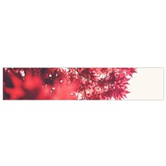 Maple Leaves Red Autumn Fall Small Flano Scarf by Sapixe