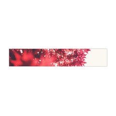 Maple Leaves Red Autumn Fall Flano Scarf (mini) by Sapixe