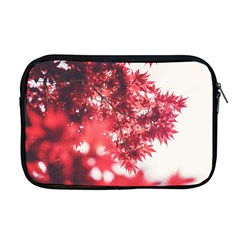 Maple Leaves Red Autumn Fall Apple Macbook Pro 17  Zipper Case by Sapixe