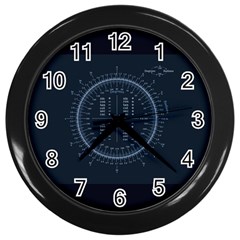 Minimalistic Knowledge Mathematics Trigonometry Wall Clocks (black) by Sapixe